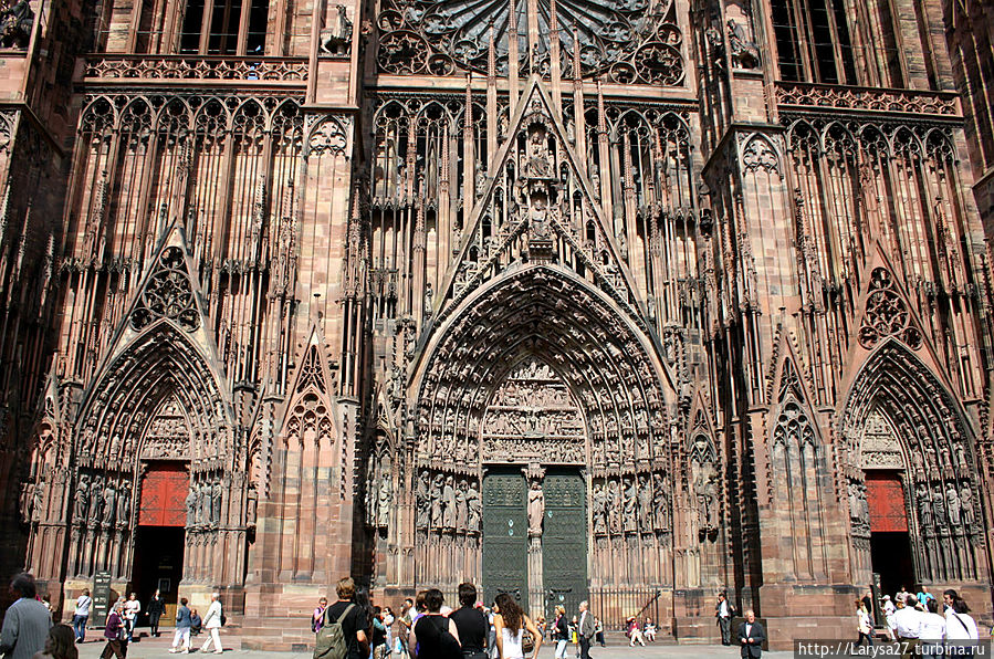 Западный фасад собора Страсбург, Франция