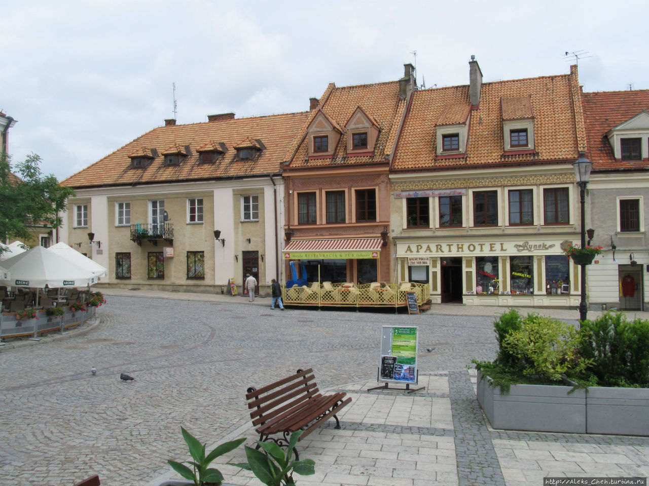 Дома на рыночной площади Сандомир, Польша