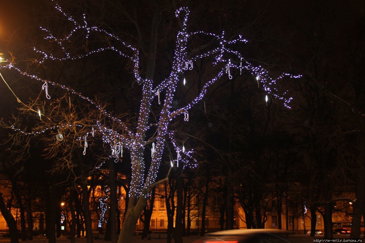 Музыкальное дерево на площади Искусств. Санкт-Петербург, Россия
