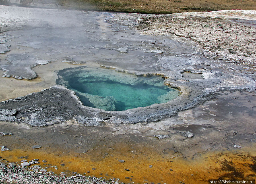 От гейзера к гейзеру. Возвращение на Geyser Hill Йеллоустоун Национальный Парк, CША