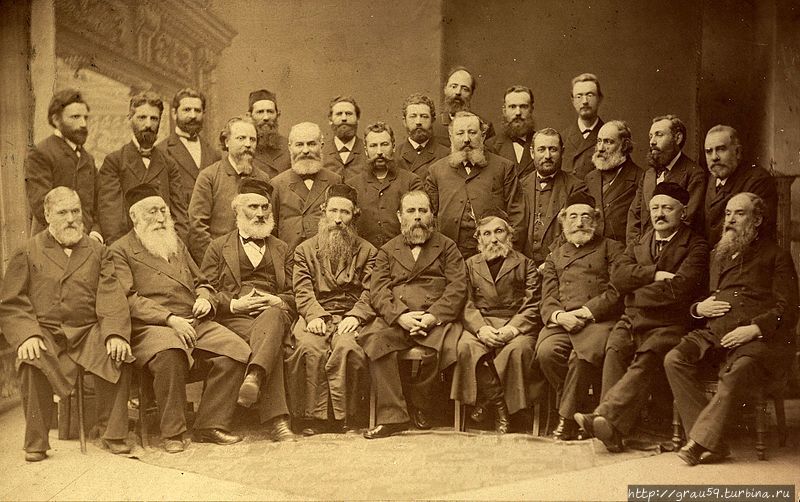 Участники учредительной конференции в Катовицах, фотография 1884 года (Из Интернета) Израиль