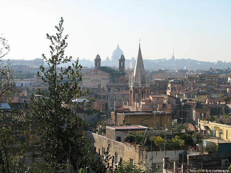 Виды с холма Понти Рим, Италия