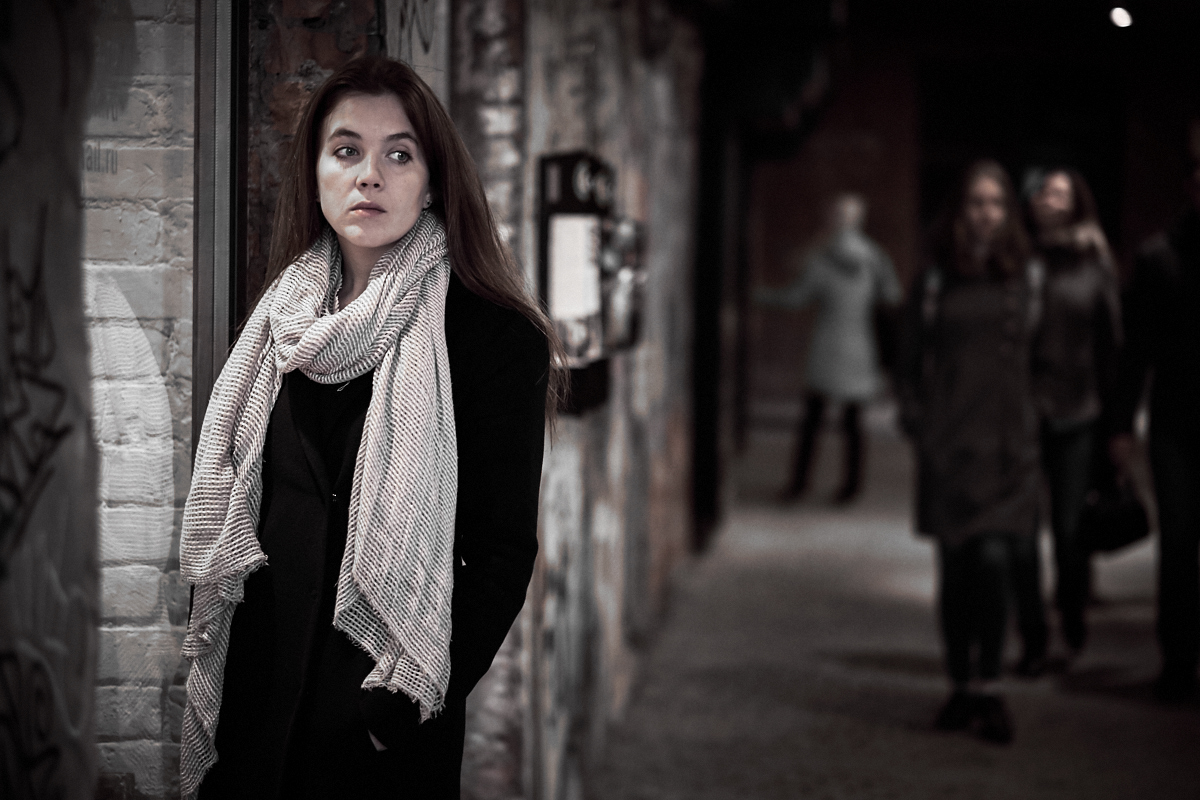 Люди в городе Москва, Россия