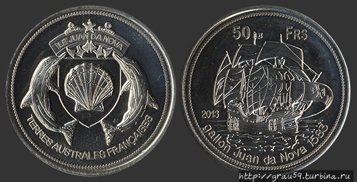 Парусники острова Жуан-ди-Нова Жуан-ди-Нова, Французские Южные и Антарктические территории