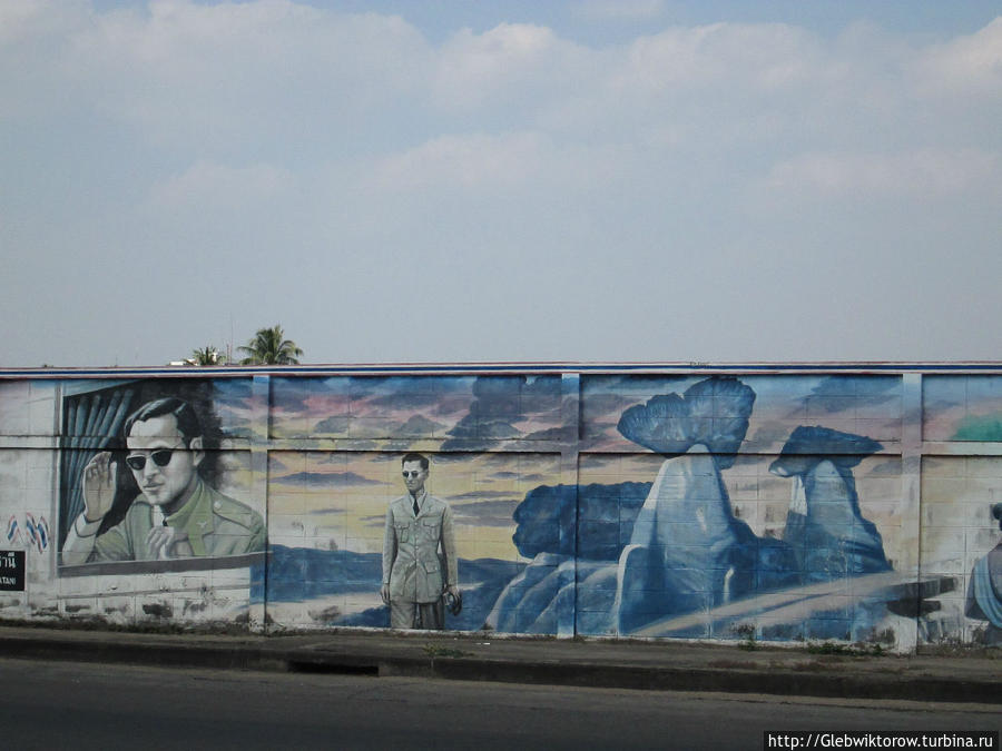 Прогулка по центру города Убон-Ратчатани, Таиланд