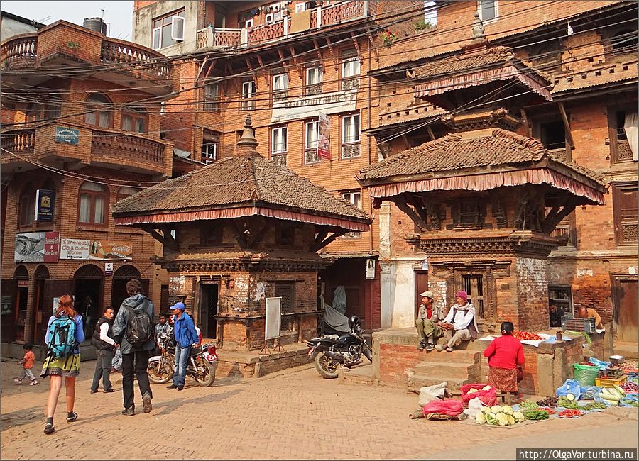 На одной из улиц Бхактапура Бхактапур, Непал