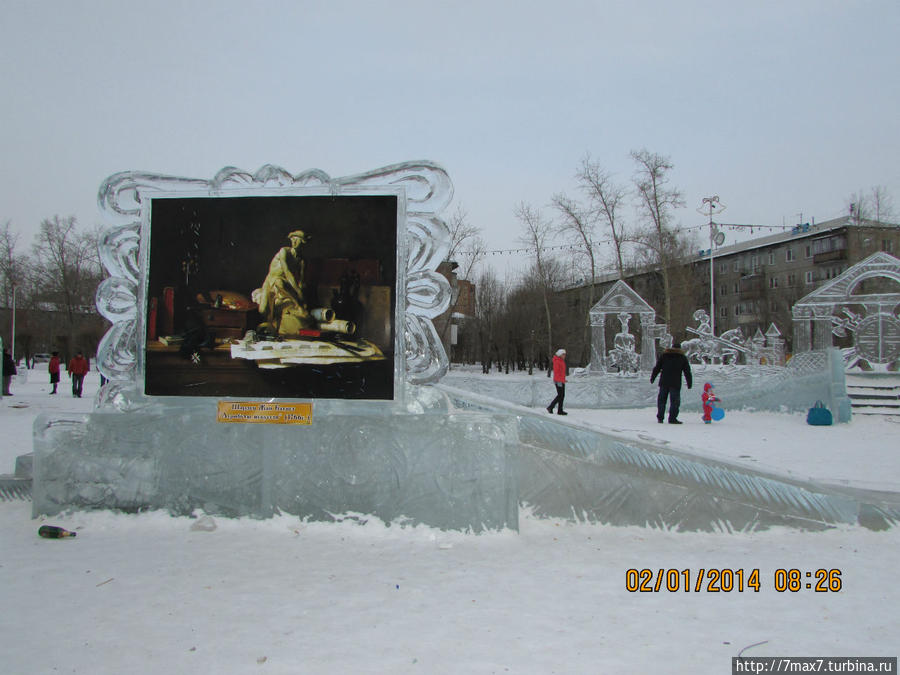 Прогулка по Новогоднему ледовому городку Красноярск, Россия