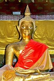 Ват Тхат Луанг. Фигура позолоченного бронзового Будды в алтаре Сима. Фото из интернета