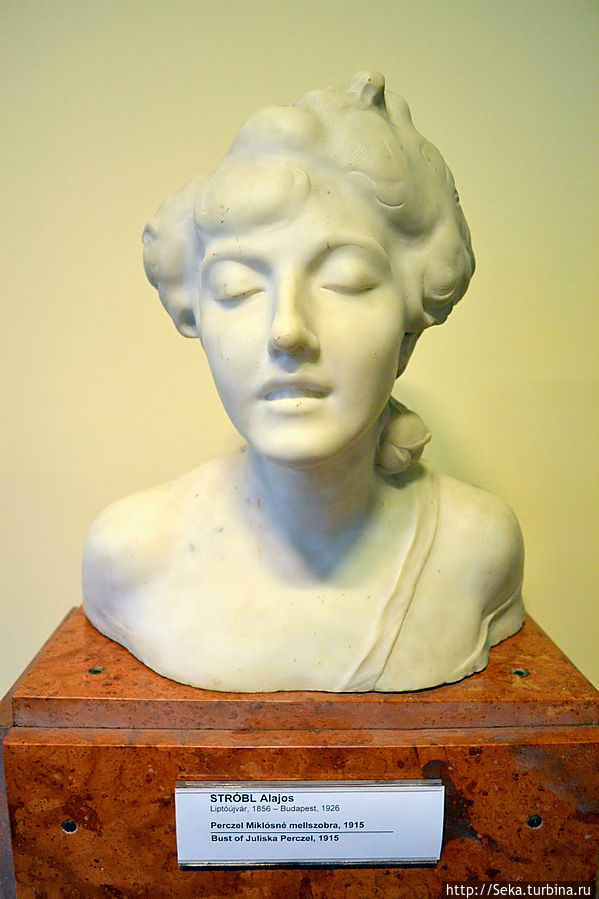 Алайош Штробль. Бюст Juliska Perczel, 1915 Будапешт, Венгрия