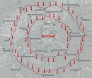 Схема прикрытия ПВО ЗРК С-25 вокруг Москвы (фото из интернета)