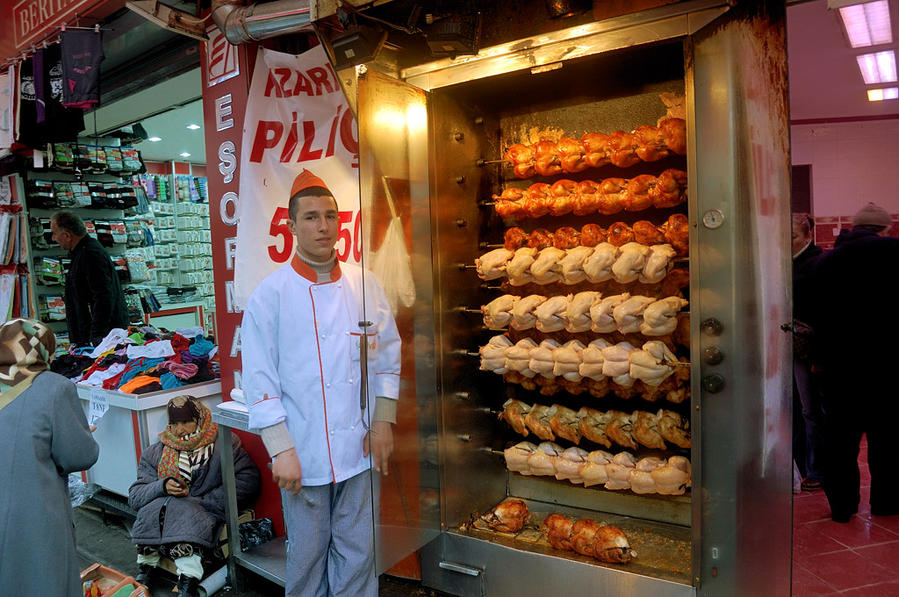 На рынке в азиатской части Стамбул, Турция