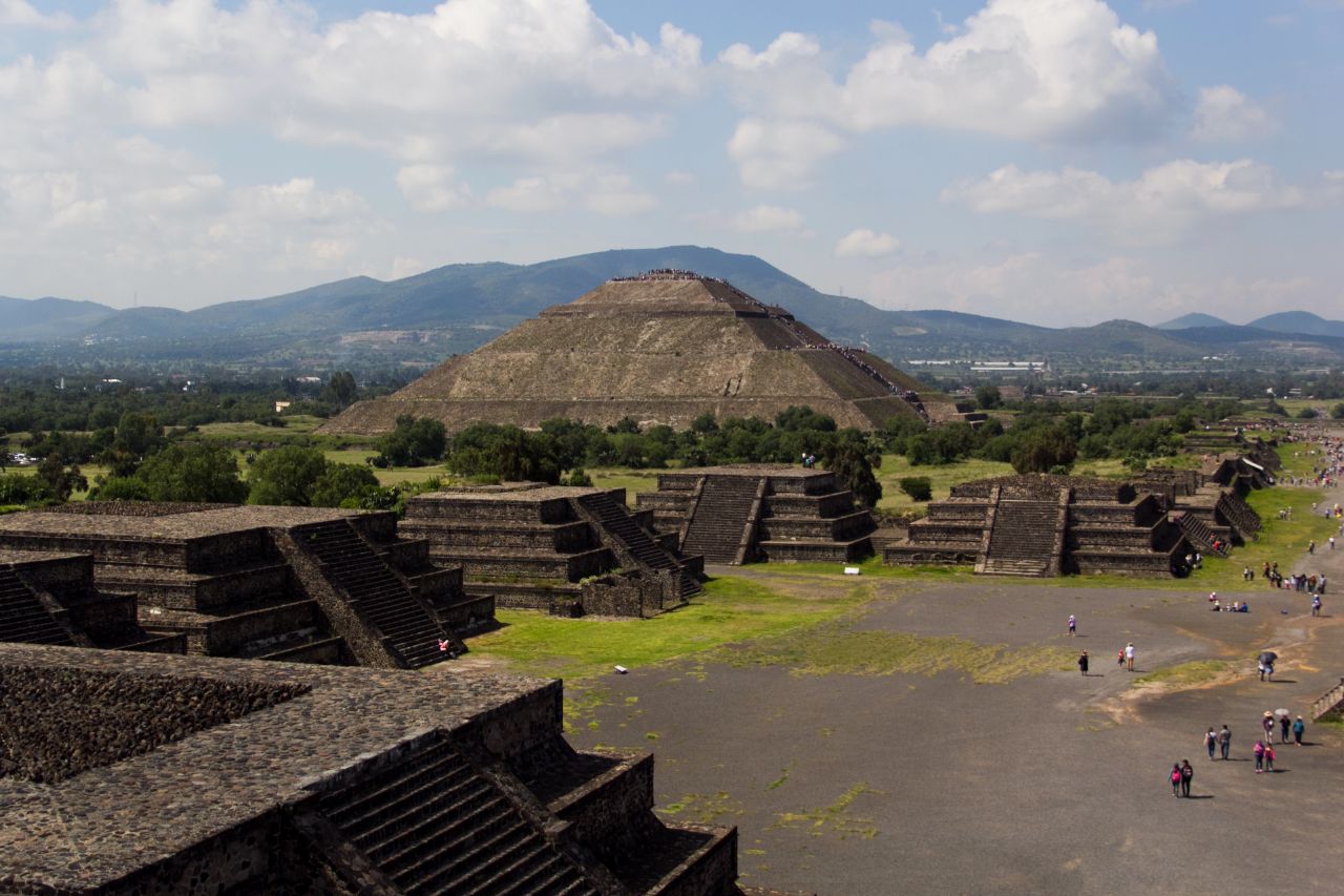 Теотиуакан. Пирамида Солнца Теотиуакан пре-испанский город тольтеков, Мексика