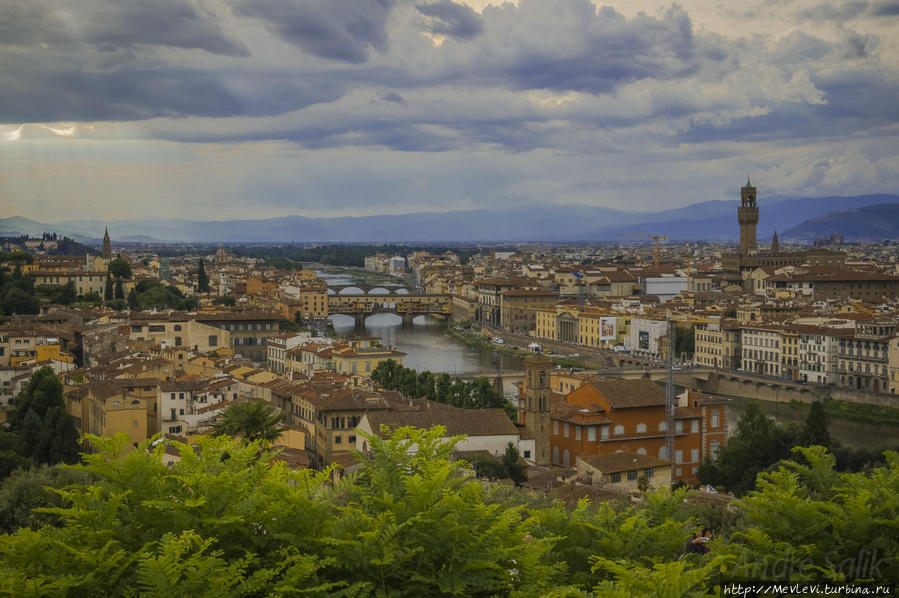 Италия, Флоренция. Площадь Микеланджело Флоренция, Италия