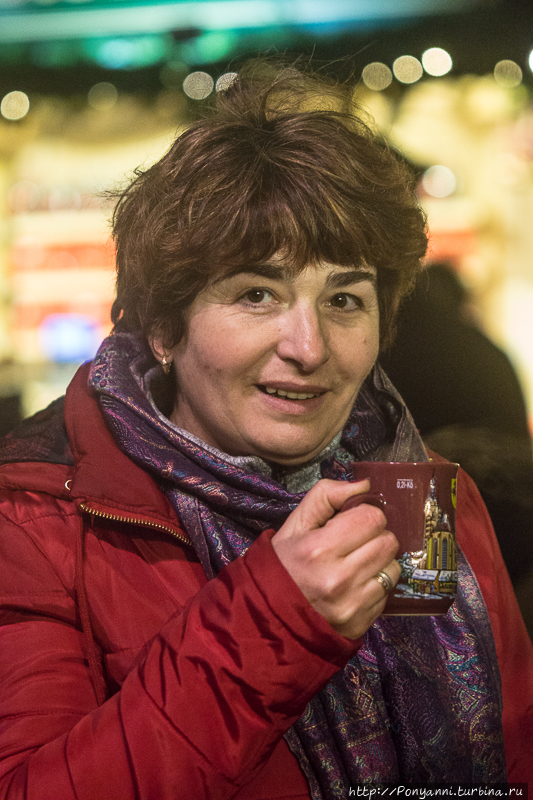 На рождественском рынке с друзьями Штутгарт, Германия