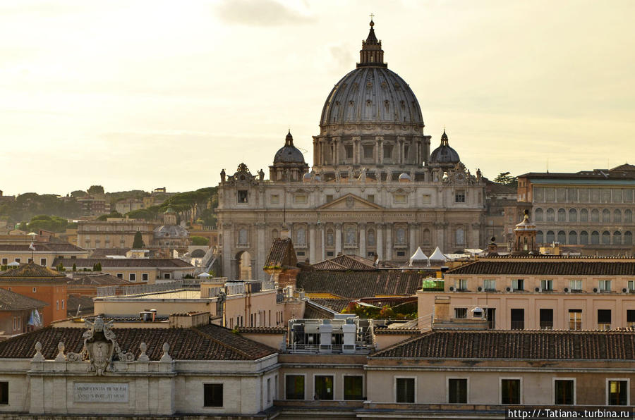 Панорама с замка Святого Ангела Рим, Италия