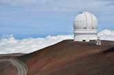 Обсерватория на вулкане Мауна-Кеа, высота 4200 метров. Остров Большой, штат Гавайи, США