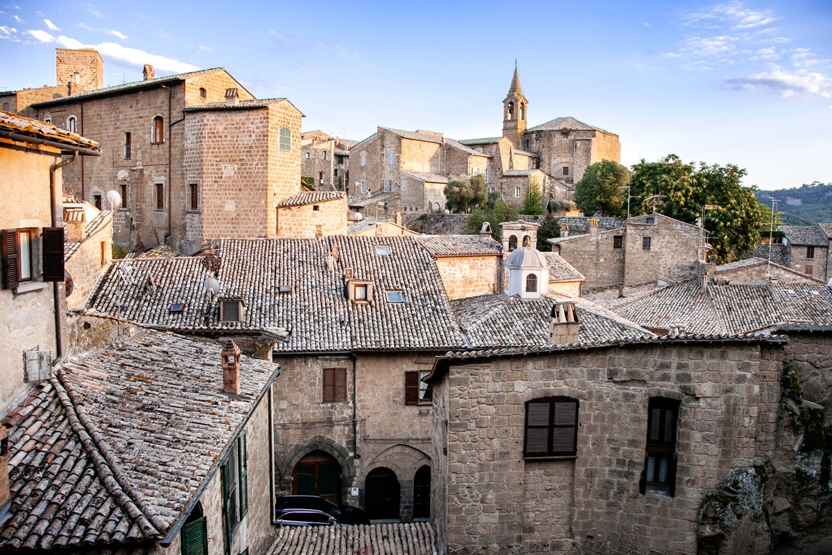 Архитектура средневекового центра города Orvieto (Umbria) Орвието, Италия