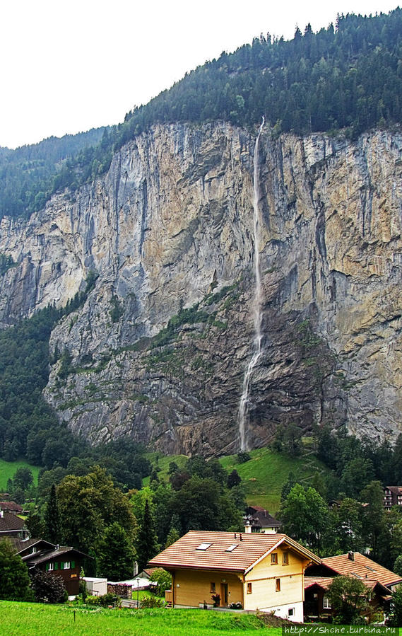 Staubbachfall Лаутербрюнен, Швейцария