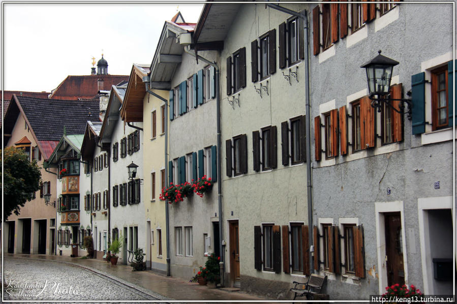 Фюссен – Баварский город в предгорье Альп Фюссен, Германия