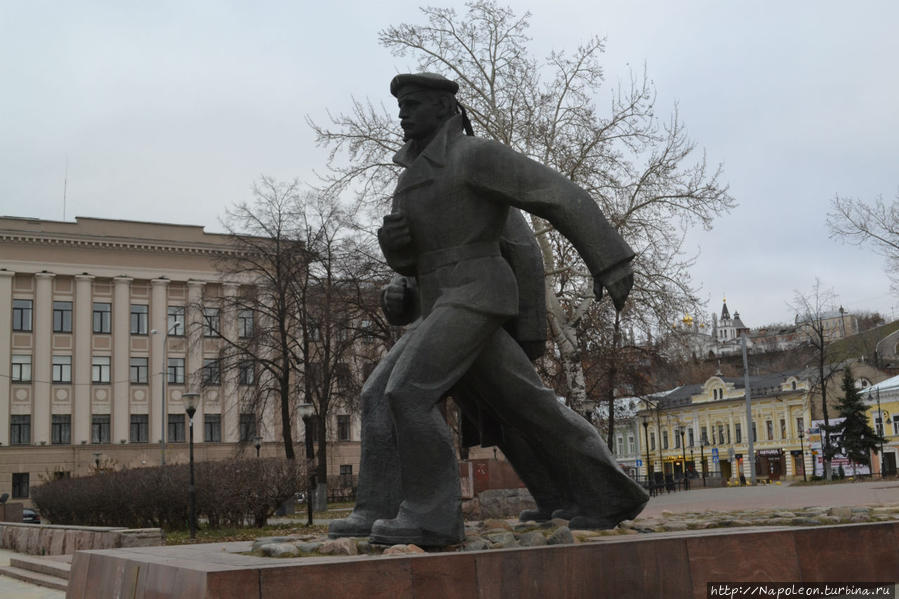 Монумент героям Волжской военной флотилии / Monument to the heroes of the Volga Fleet