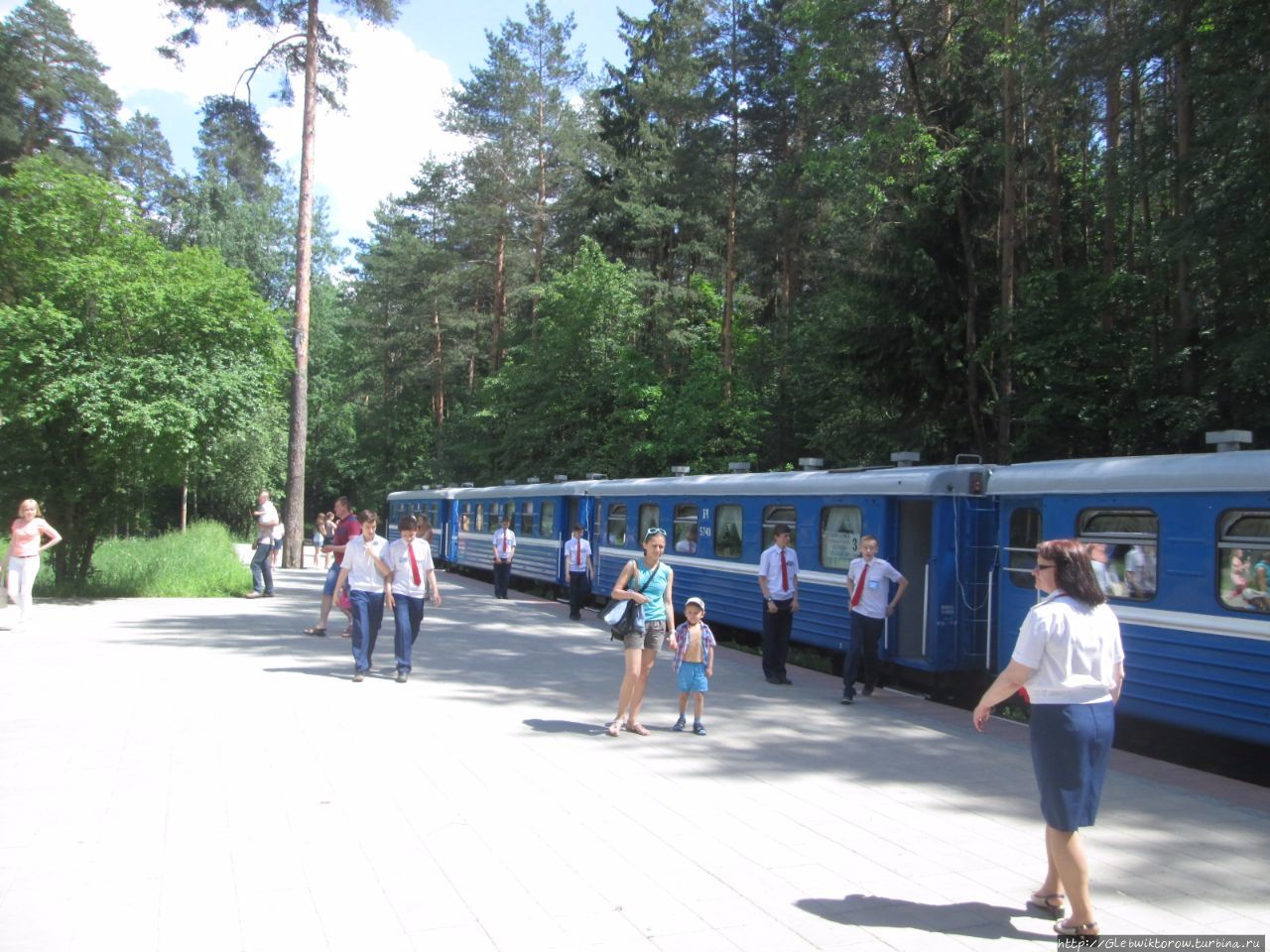 День детей на их железной дороге Минск, Беларусь