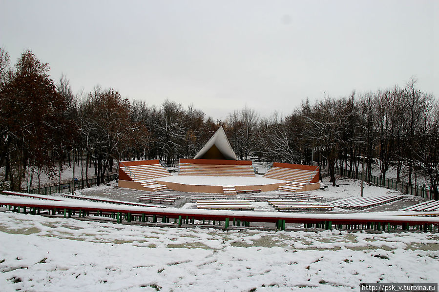 Псков в первом снегу Псков, Россия