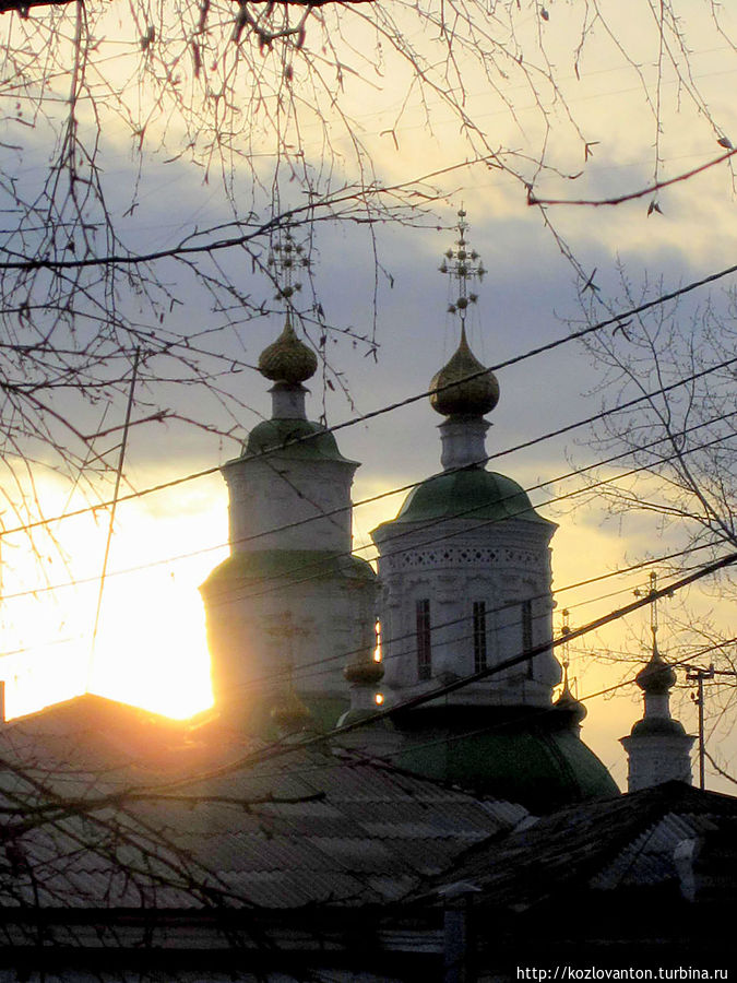 Покровский собор на закате. Красноярск, Россия