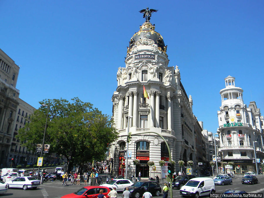 Красивейшая улица Алкала Мадрид, Испания