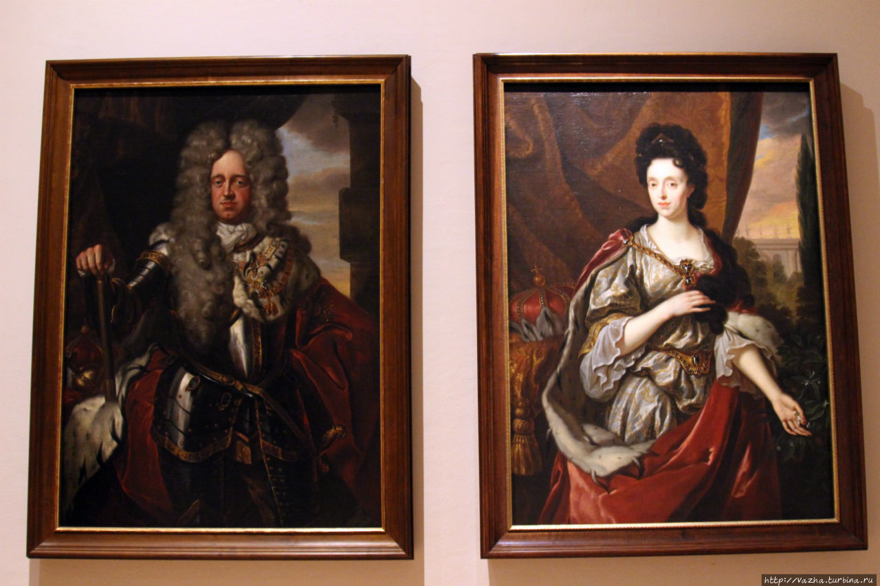 Анна Мария Луиза Медичи с супругом Имперским князем Иоганном Вильгельмом Пфальцским Мюнхен, Германия