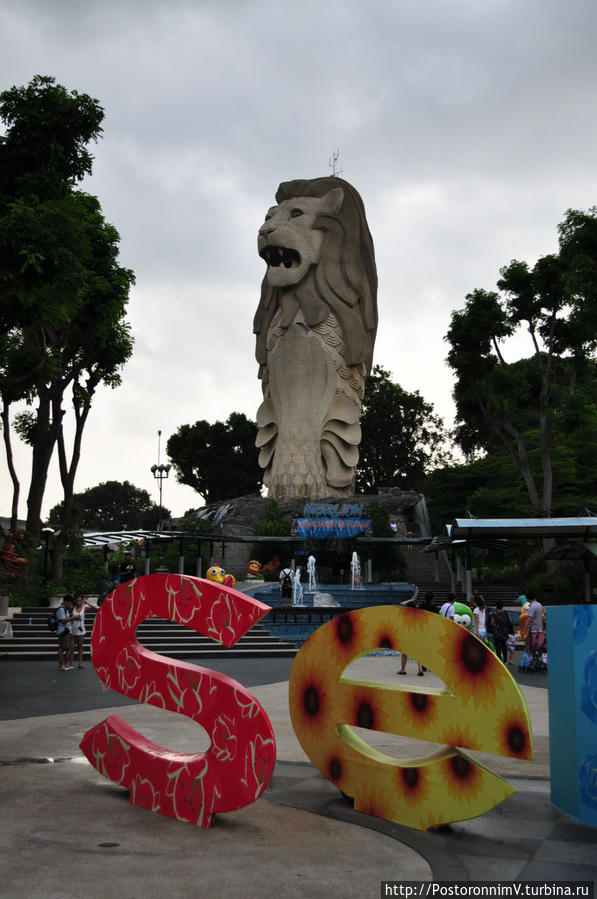Смотровая площадка в пасти льва Сингапур (город-государство)