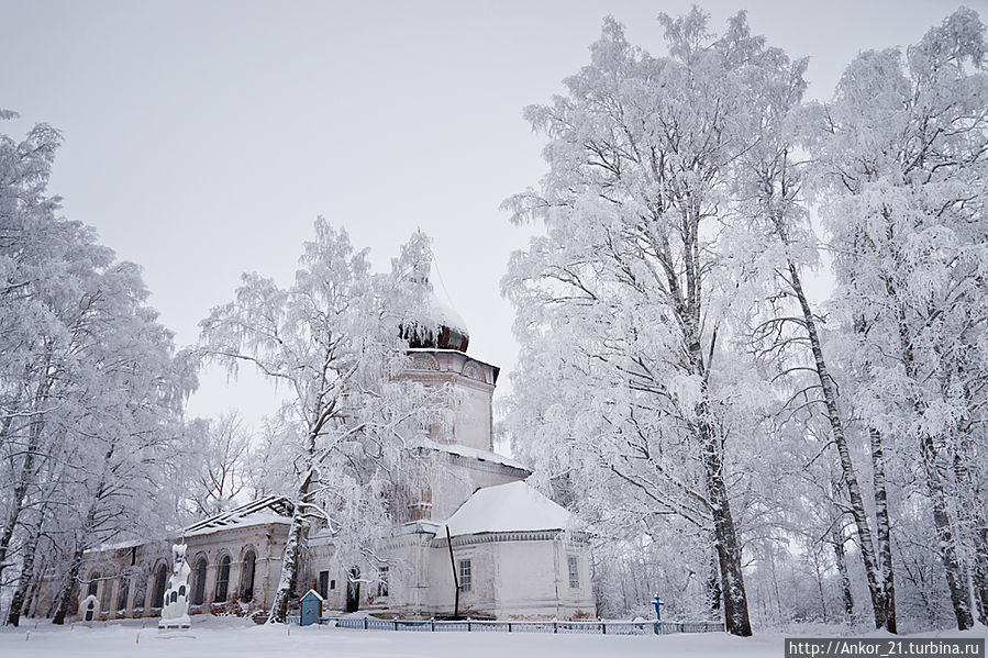 Зимняя Ошеть накануне Рождества Кировская область, Россия
