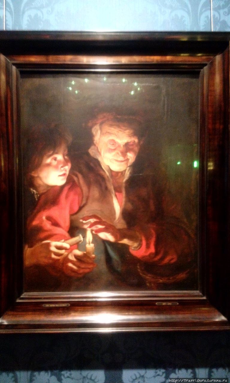Старуха и мальчик со свечками. Рубенс Гаага, Нидерланды
