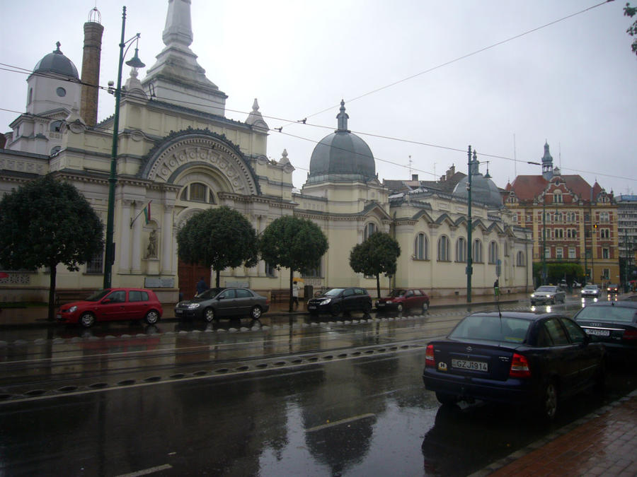 Сегед под проливным дождем Сегед, Венгрия