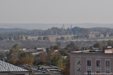 Вдалеке можно разглядеть купола Свято-Духовского скита – первого монашеского поселения на Почаевской земле.