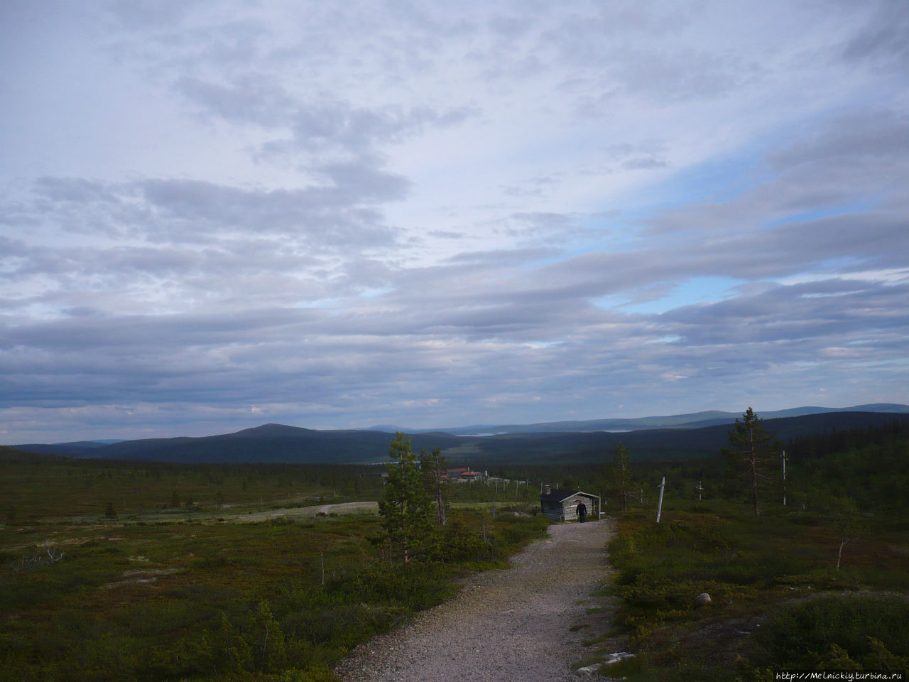 Ночная прогулка по тундре Паллас-Юллястунтури Национальный Парк), Финляндия