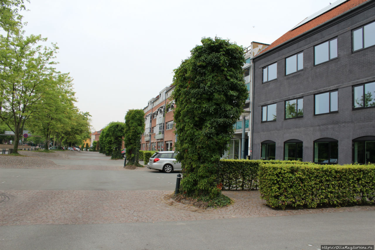 Обычный жилой квартал недалеко от центра города. Оденсе, Дания
