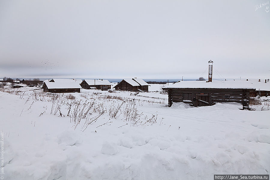 Деревня Ямка. На переднем плане кузница из д. Южный двор