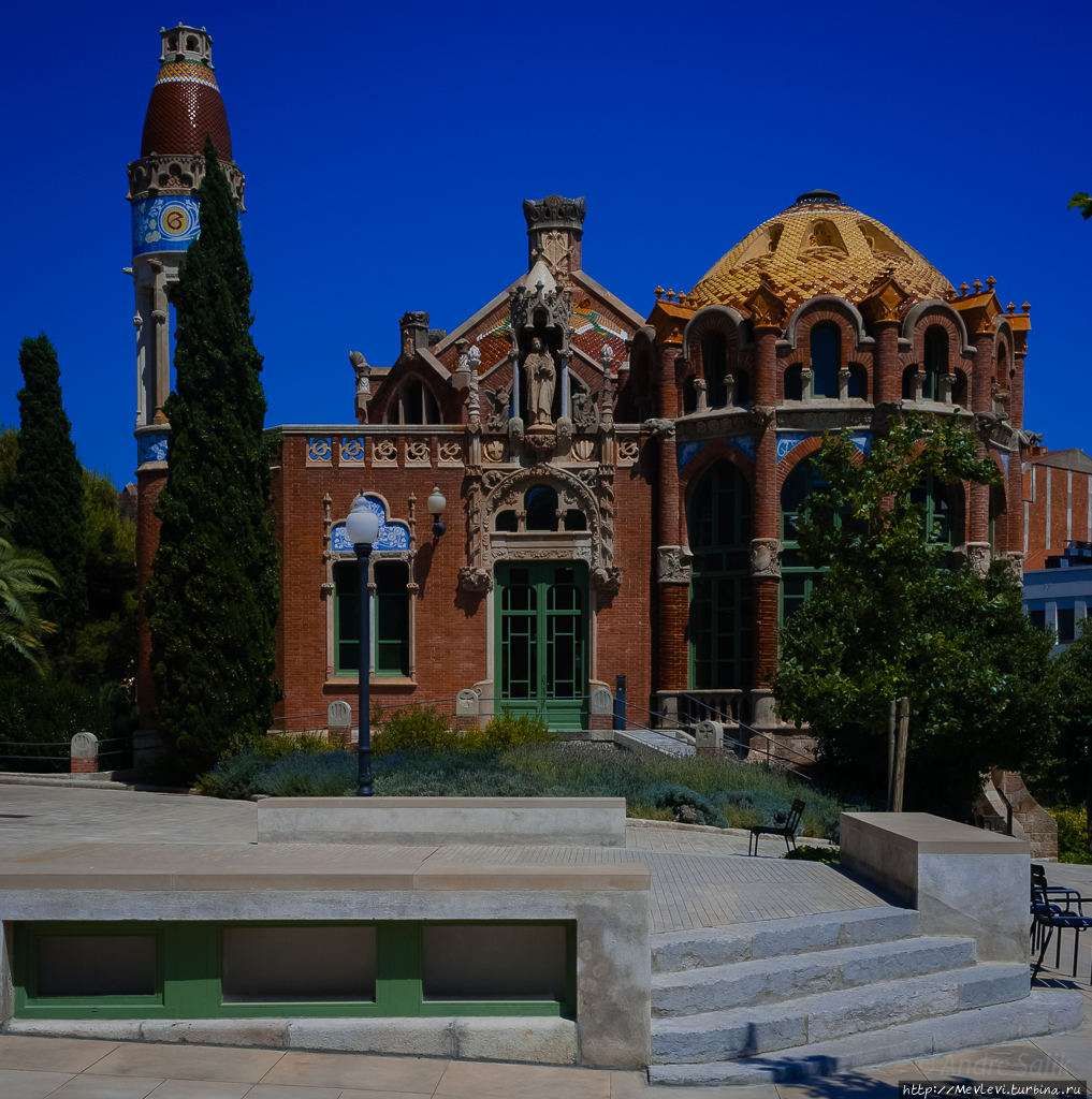 Внутри Hospital de Sant Pau Барселона, Испания