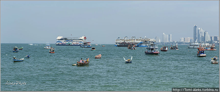 Продолжаем идти вдоль берега. Пешком до причала — довольно далеко. Но ведь мы приехали в Паттайю познавать окружающий мир, а не в машинах ездить...
*