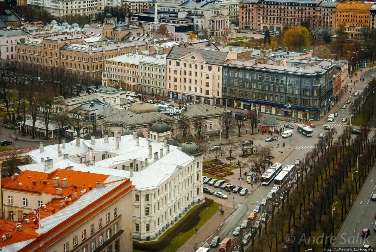 Рига в сумерках Рига, Латвия