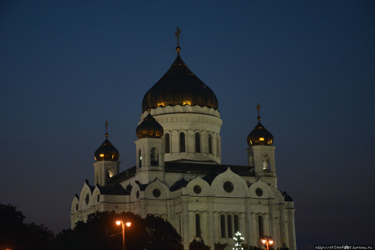 Огни вечерней Москвы. Речная прогулка Москва, Россия