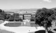 Вид на палаццо Питти из сада Боболи