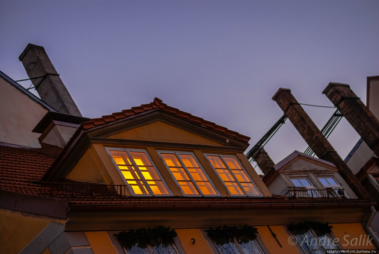 Сумерки в Старой Риге Рига, Латвия