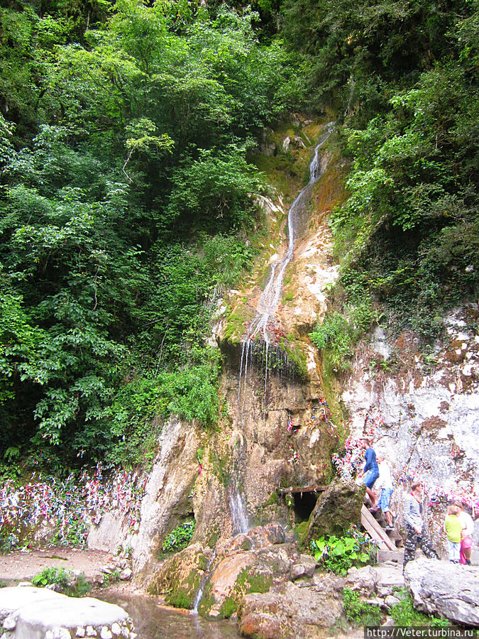 Водопад Мужские слезы. Рица Реликтовый Национальный Парк, Абхазия