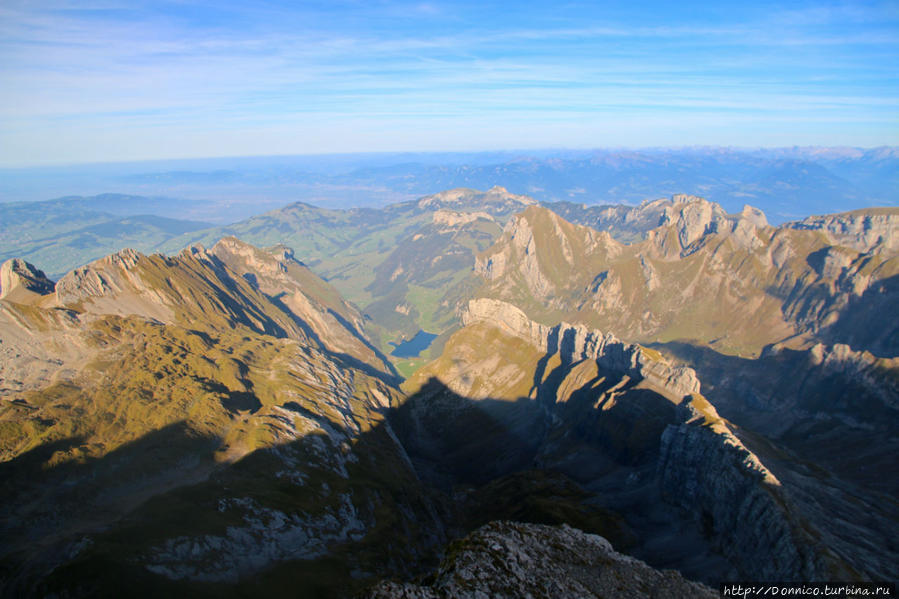 Сэнтис — гора, с вершины которой можно увидеть сразу 6 стран Сэнтис гора (2503м), Швейцария