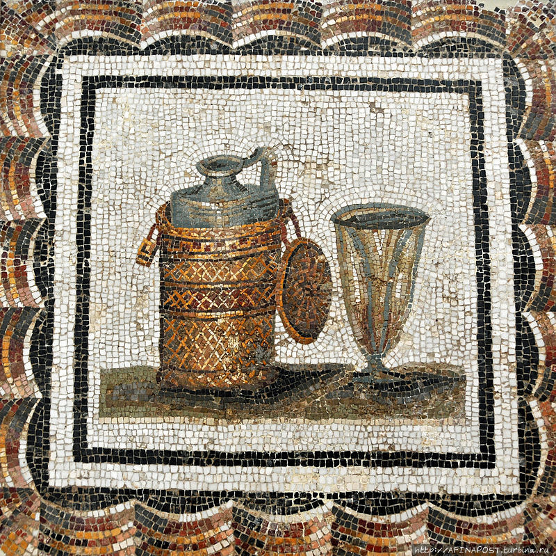 Древняя мозаика музея Бардо Ле-Бардо, Тунис