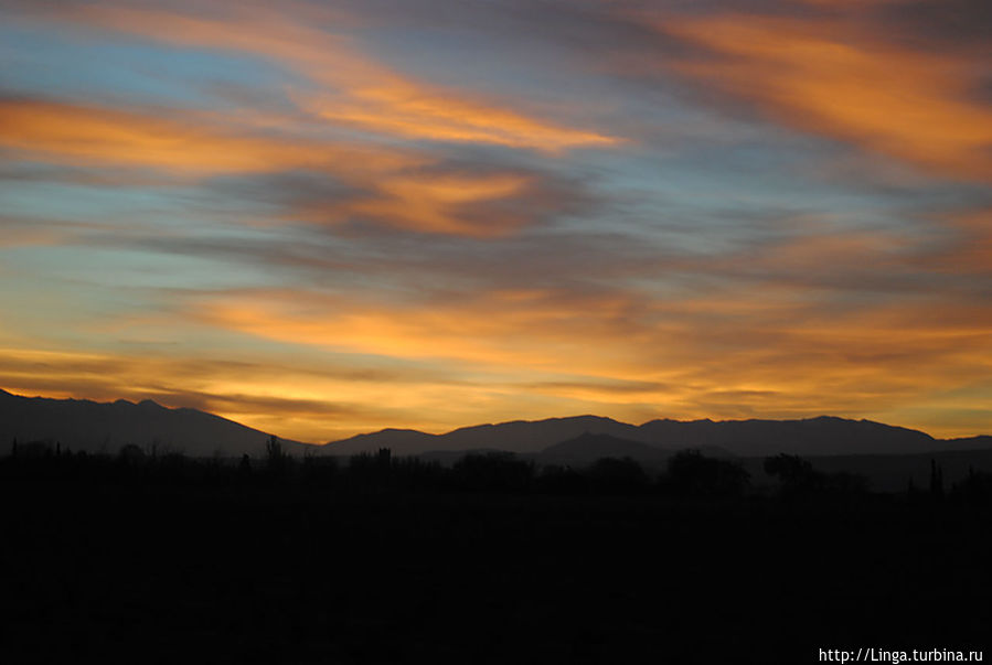 Красивый закат — подарок природы в дополнение к празднику вкуса!