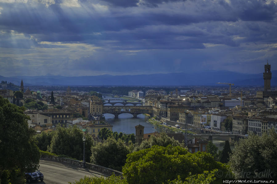 Италия, Флоренция. Площадь Микеланджело Флоренция, Италия