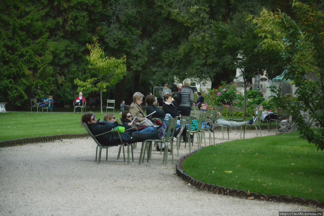 В Люксембургском саду Париж, Франция