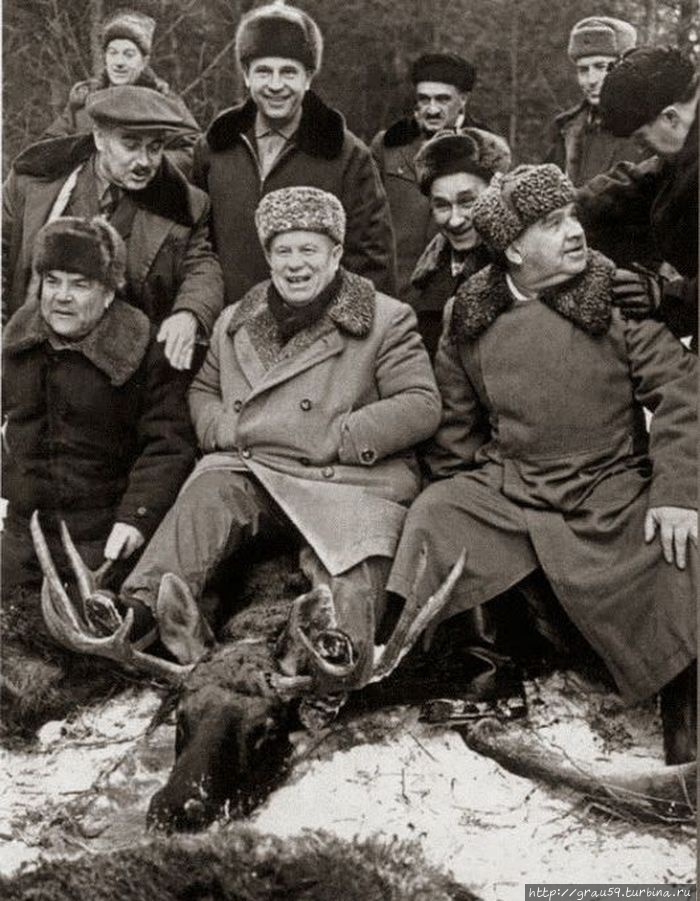 Н.С. Хрущев после охоты (